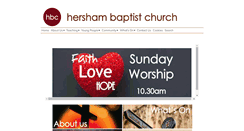 Desktop Screenshot of hershambaptist.org.uk